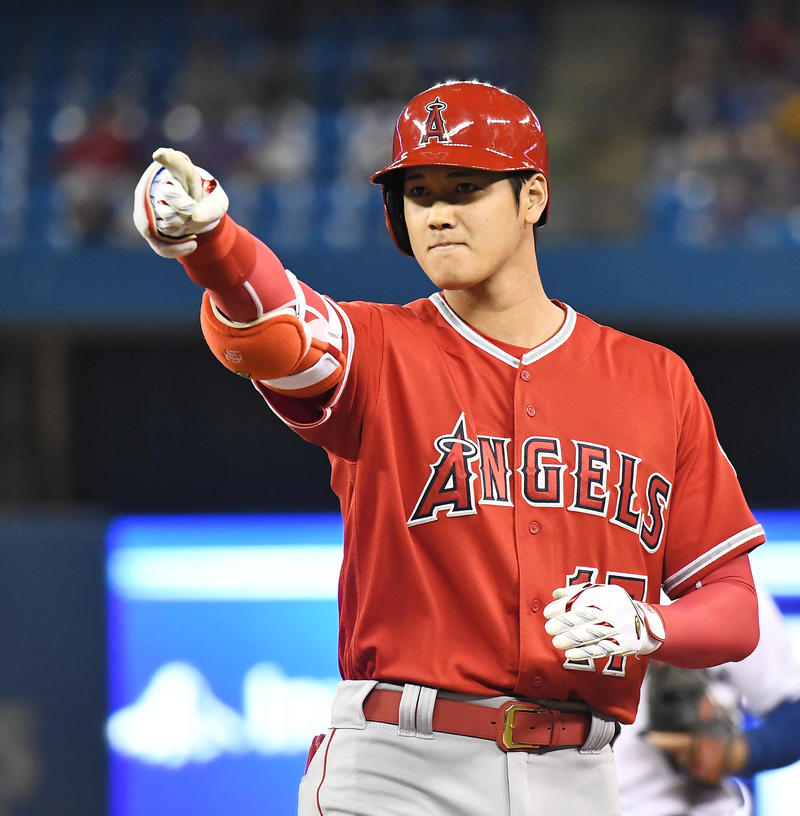 Shohei Ohtani, a Japanese professional baseball pitcher and designated  hitter for the Los Angeles Angels of Major League Baseball (MLB), meets  one-year-old Shohei Kawasaki with heart intractable disease at a hospital in