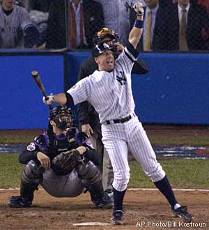 SCOTT BROSIUS New York Yankees 1998 Home Majestic