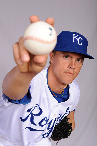 Zack Greinke 23 Apopka High School Darters Blue Baseball Jersey 1