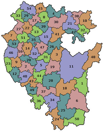 Административная карта башкирии