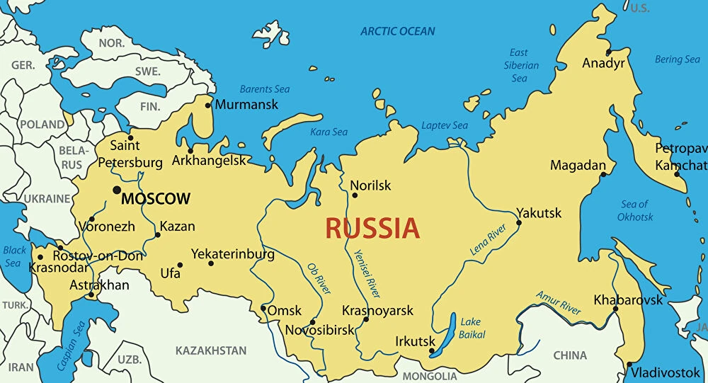 Cartina Russia Rostov