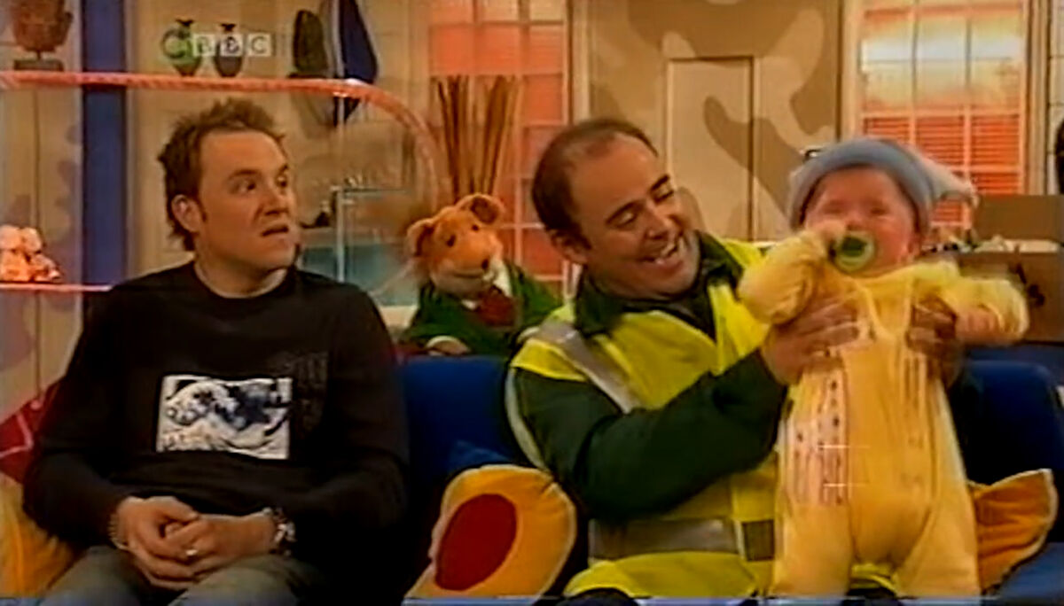 Holding The Baby Basil Brush Wiki Fandom