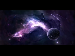 A Planet on the fringes of the Ven sector looking out at a nearby nebula.