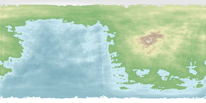 A rough map of Arien made by Arven of Hunter City.