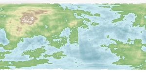 A rough map of Jagga created by Arven of Hunter City.