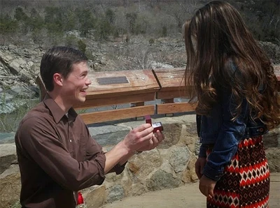Brandon proposing to Michaela.