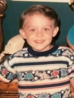 Evan as a child