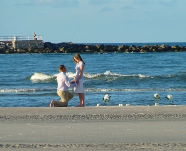 Zach proposing to Whitney.