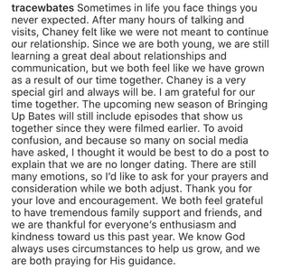 Breakup announcement.