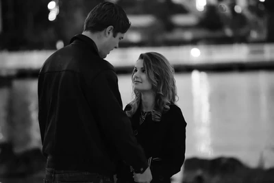 John proposing to Alyssa.