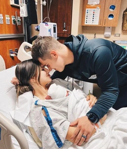 Carlin, Evan, and baby Zade.