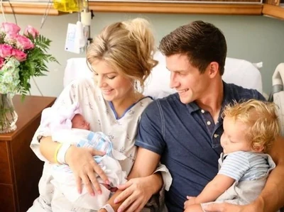 Chad, Erin, Carson, and baby Brooklyn.