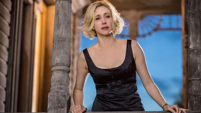 Norma rushes to the front porch as Dylan storms off.