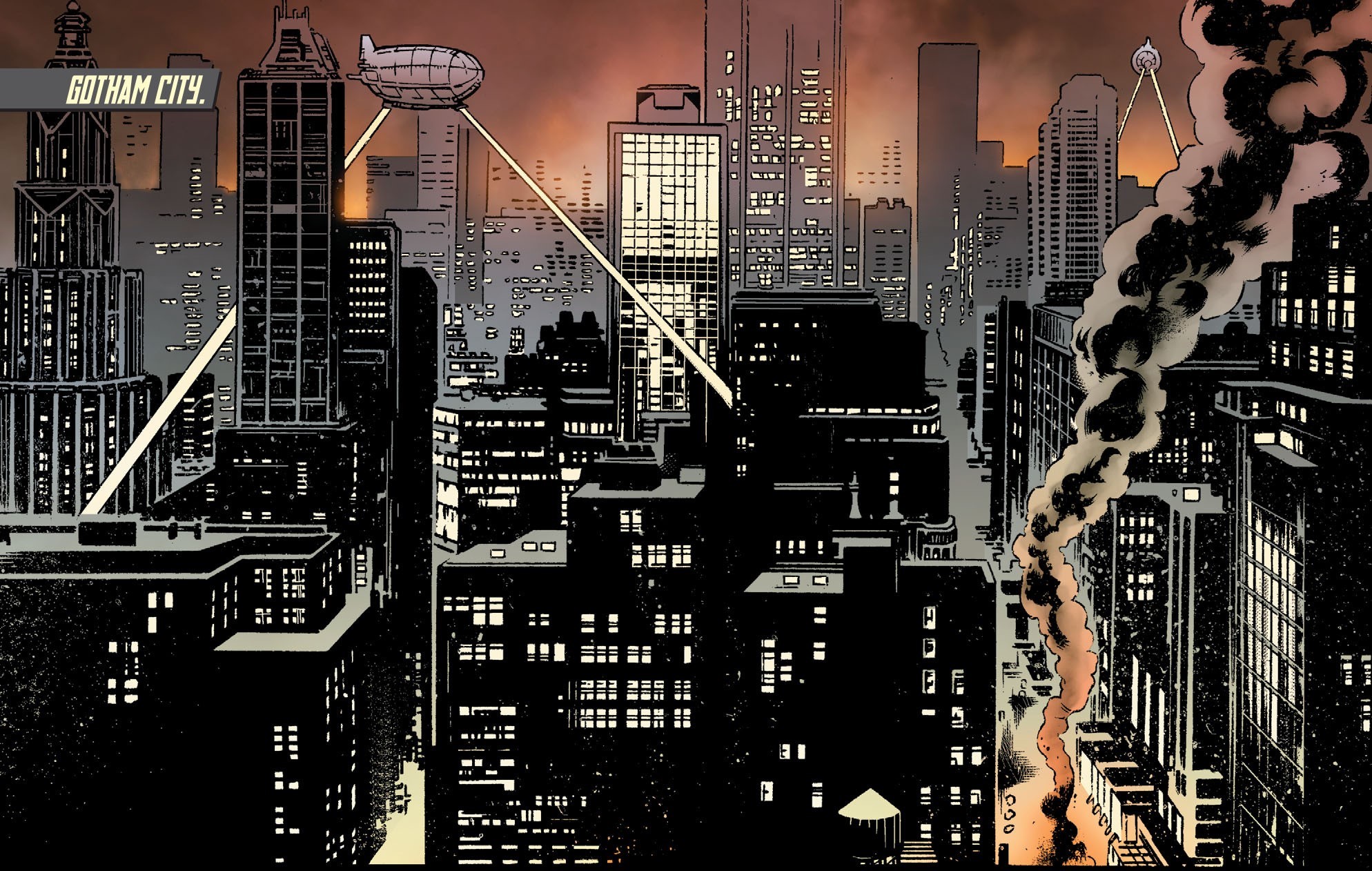 Detailed Drawing  Gotham City by Scorblex on DeviantArt