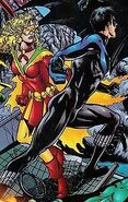 Flamebird and Nightwing