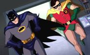 Robin with Batman in Batman: Return of the Caped Crusaders