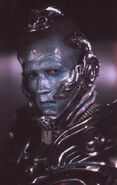 Arnold Schwarzenegger as Mr. Freeze without contact lenses.