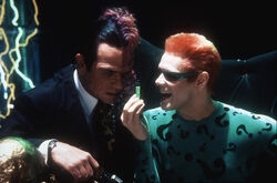 Jim Carrey as the Riddler/Gallery | Batman Wiki | Fandom, حجم الصورة 250x165
