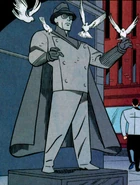 Clayface as a Gray Ghost statue