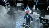 Bruce Wayne arrested by TYGER outside Arkham City.