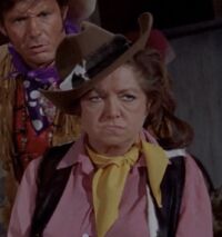 Hermione Baddeley (1906–1986), as Frontier Fanny (Batman 1960s series)