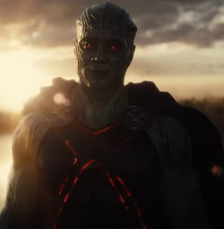 Martian Manhunter shares a brief scene with Bruce Wayne in 's .