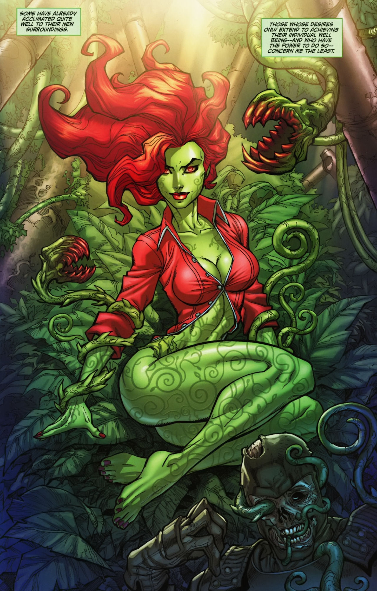 Poison Ivy Batman Arkham Asylum Concept Art.