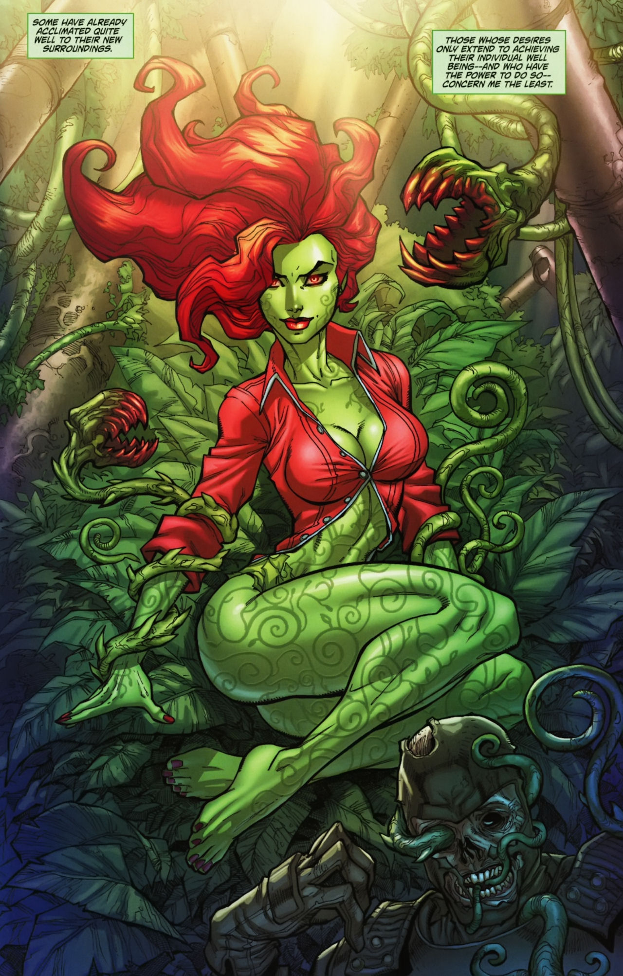 poison ivy arkham asylum concept art