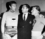 with Adam West and Frank Gorshin