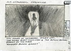 Storyboard for the shot of Batman's entrance through the doors by Julian Caldow