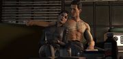 Selina tries to seduce Bruce