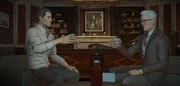 Bruce and Alfred celebrate their victory