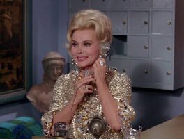 Zsa Zsa Gabor (1917-2016), as Minerva (Batman 1960s series)