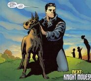 Ace con su maestro, Bruce Wayne