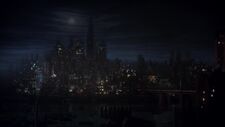 Gotham City skyline as seen in Batman.