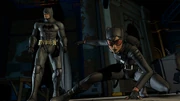 Batman and Catwoman fight together