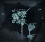 A fanmade map of the entirety of Gotham