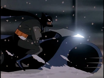 batman animated batcycle