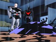 Batman Mech Exosuit and the Batman Beyond Batsuit