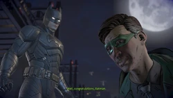 Riddler defeated by Batman