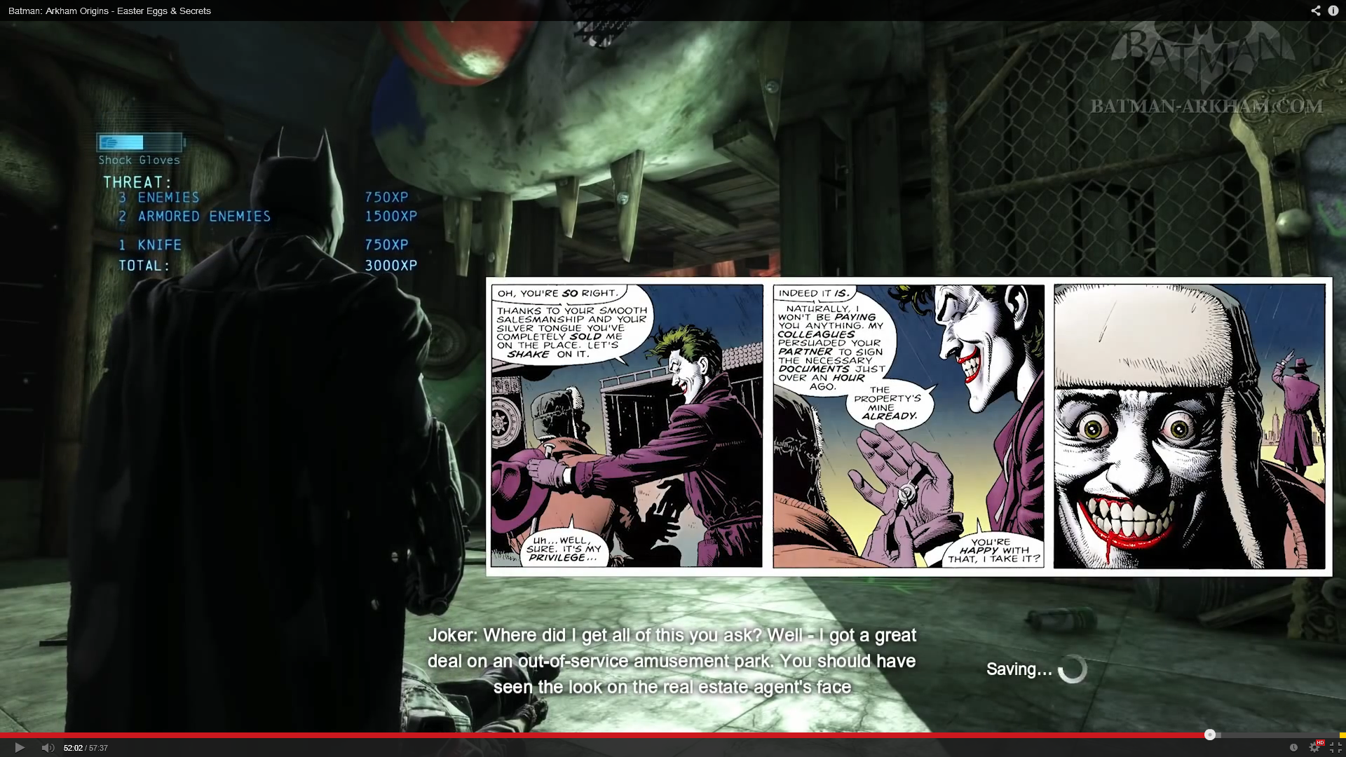 batman and joker fighting arkham city