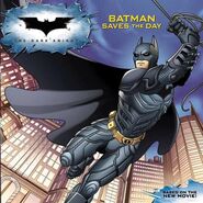 "Batman Saves the Day" Jeninfer Frantz ill. Cameron Stewart ill. Dave McCaig Harper Entertainment