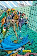 Stirk in Jeremiah Arkham's "Punishment Room" (between The Joker and Poison Ivy)