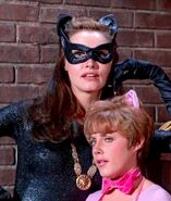 Catwoman with her associate Pussycat