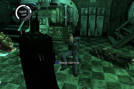 Carl Todd is rescued by Batman.