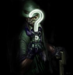 riddler question mark arkham city