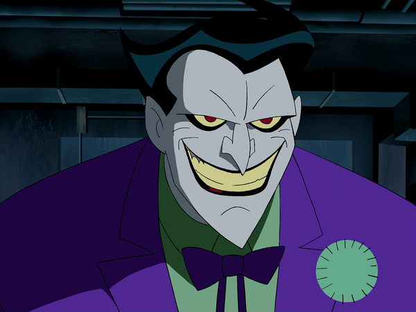 3. The Joker's blonde hair in the animated series "The Batman" - wide 3