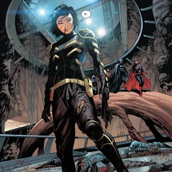 weiblicher Kupferkopf Batman