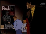 Bruce subtly tells Trent his identity