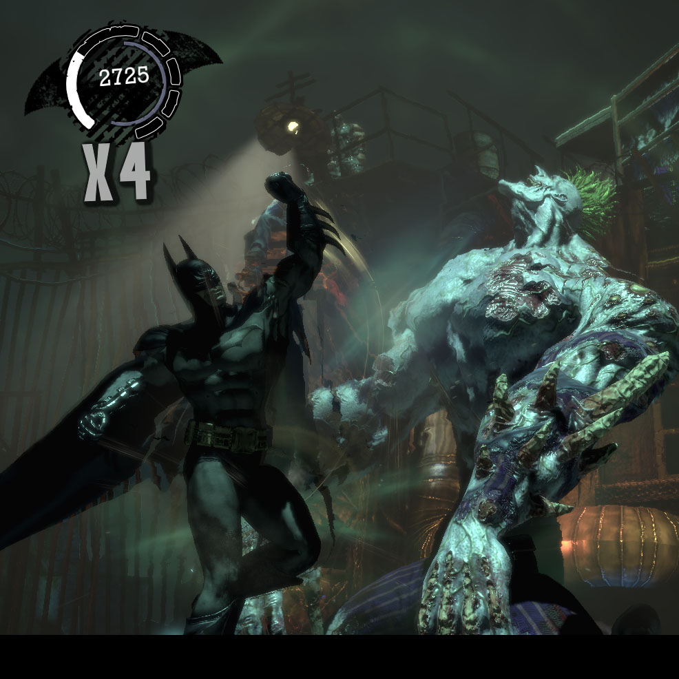 batman and joker fighting arkham city